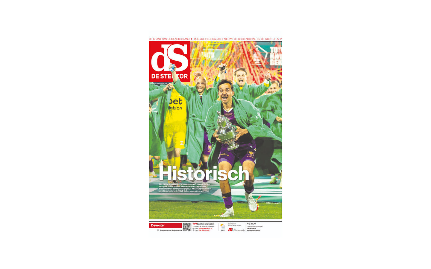 Voorpagina De Stentor - Go Ahead Eagles - afbeelding 5