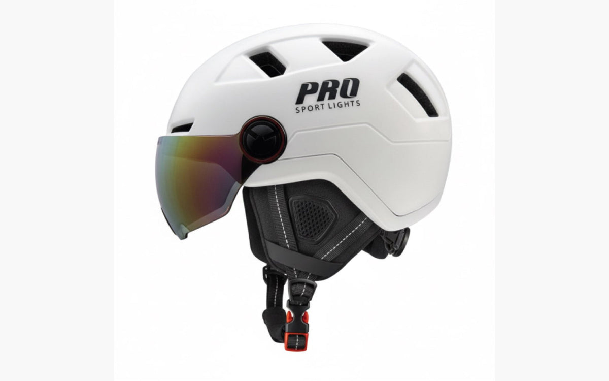 Fietshelm met vizier en oorwarmers - Pro Sport Lights - afbeelding 3