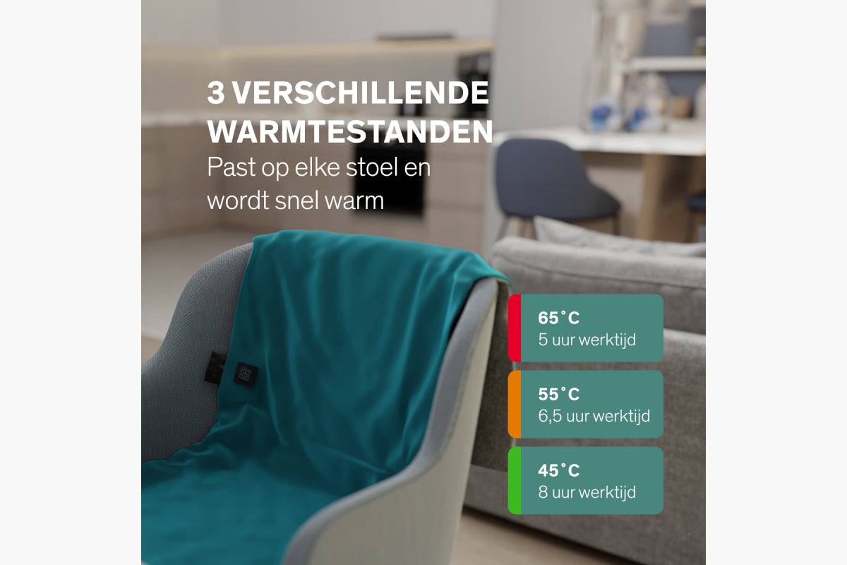 Draadloos stoelwarmtedeken - Sinji - afbeelding 9